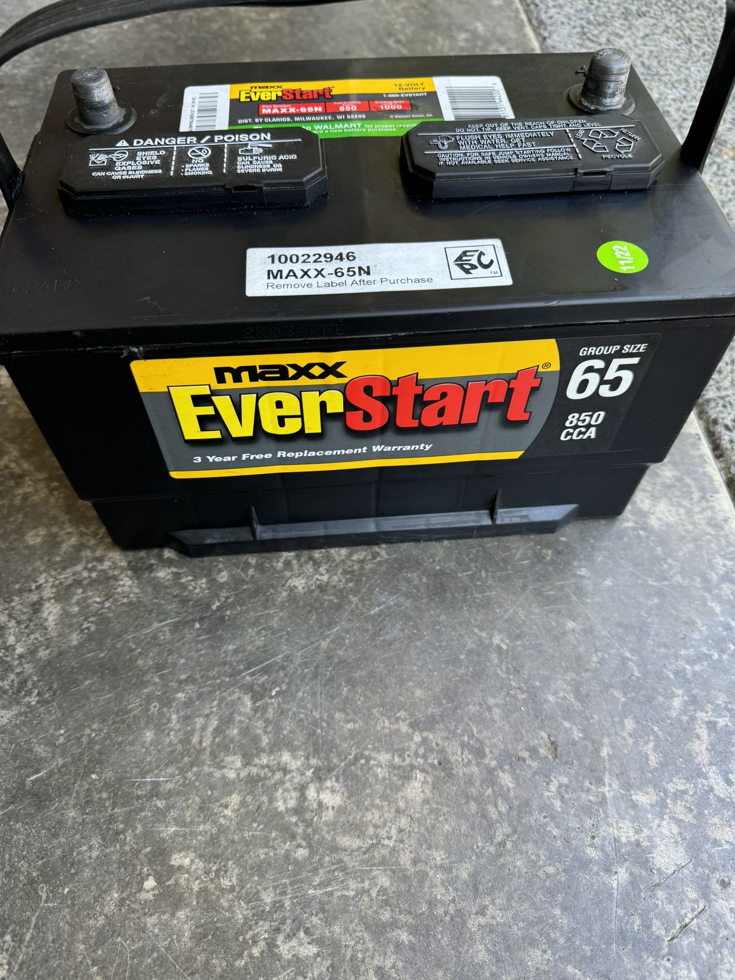 Car Battery Group Size 65 for Sale in Seatac, WA - OfferUp