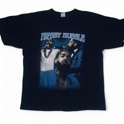 Nipsey Hussle Marathon - T Shirt XL   Measurements >  Pit to pit: 21 1/2 in Length: 28in  #NipseyHussle #HipHop #Rap #Marathon #Vintagerap bandtee ban