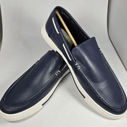 NEW Kenneth Cole Reaction Ankir Slip On B Size 12 MED Men's Shoes - Navy Bleu Marine Armada