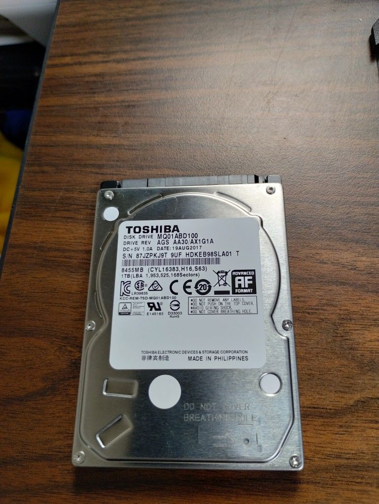 1Tb Hard Drive 2.5 