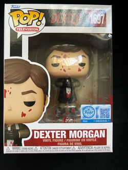 Exclusive Dexter Morgan (Bloody with Knife) #1697 vinyl figure from the Pop! Television series.