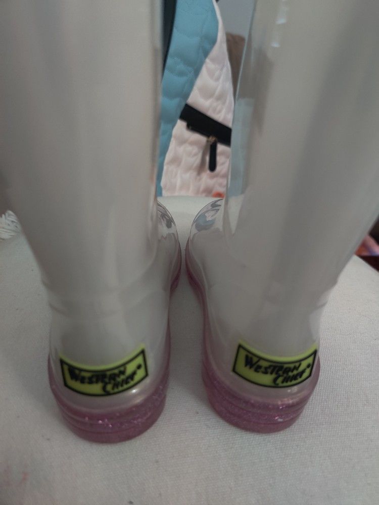 Western Chief Girls Rain Boots With Lights 