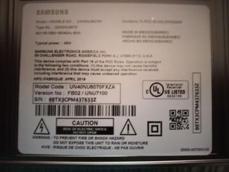 Samsung UN40NU6070F 40" 4K UHD Smart LED TV - Like New