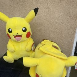 Two Big Plush Pikachu