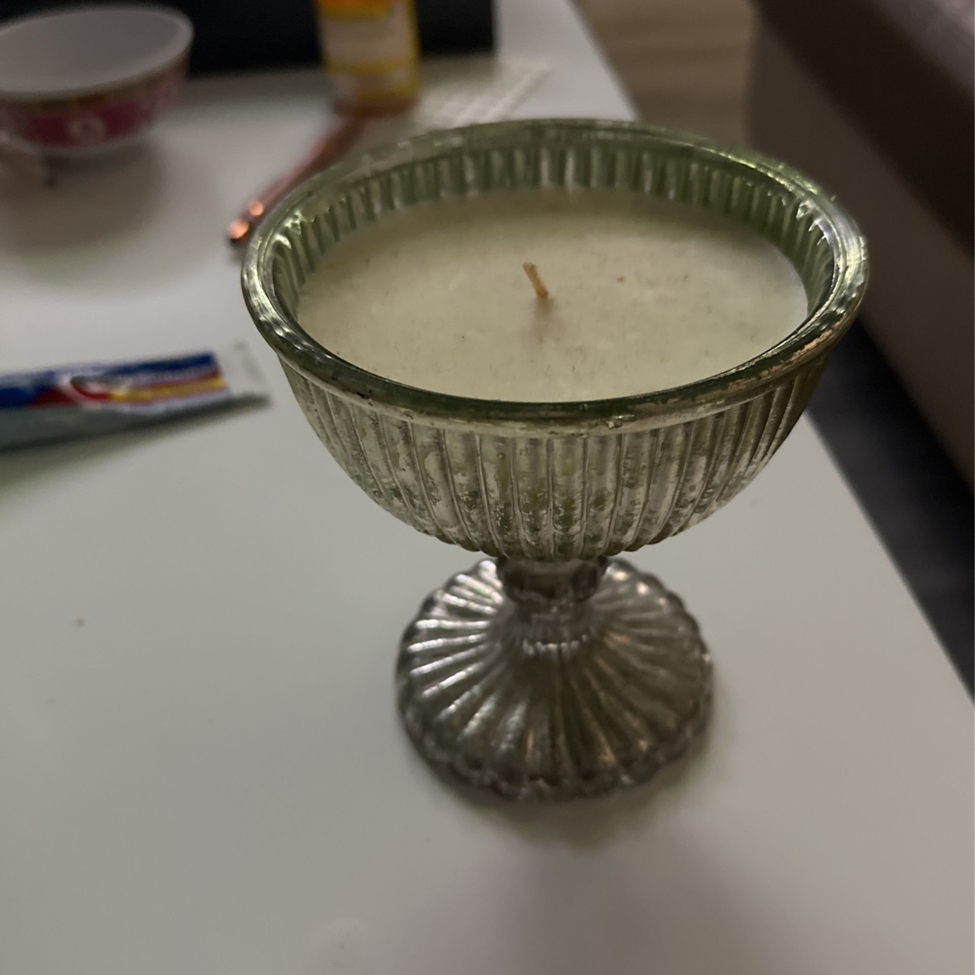 Candle In Holder 