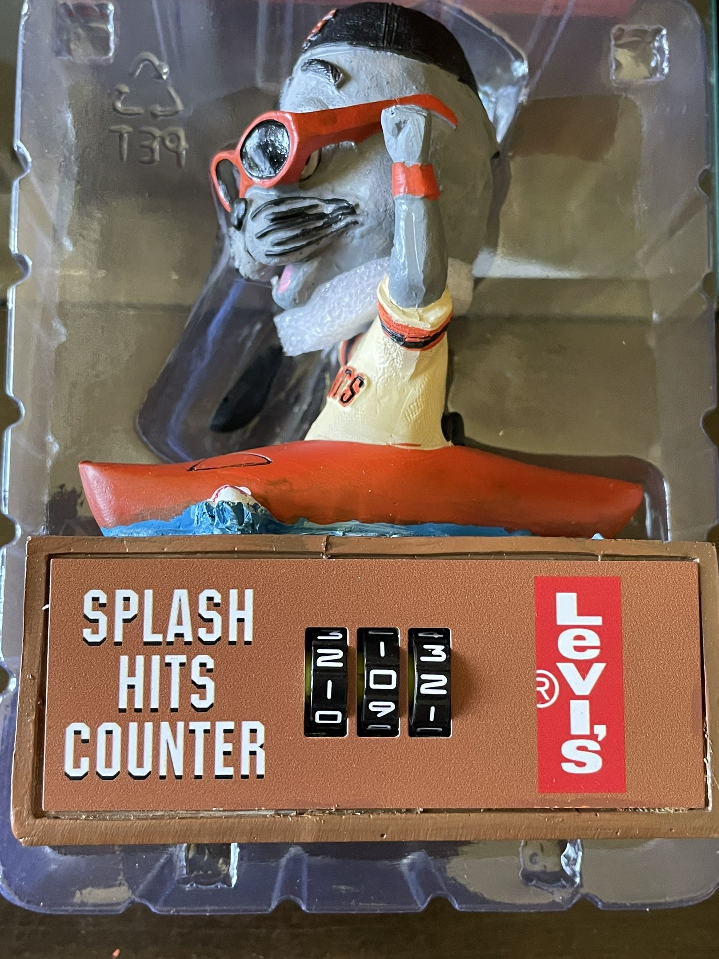 San Francisco Giants Lou Seal Slash Hits Counter Bobblehead. Brand New In Package. 5/20/23 Game. Only $45.00