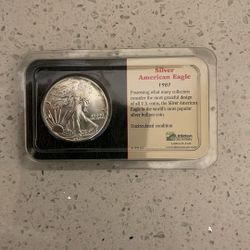 1987 And 2001 Silver American Eagle Coin