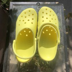 Yellow Crocs Men 9 Women 11