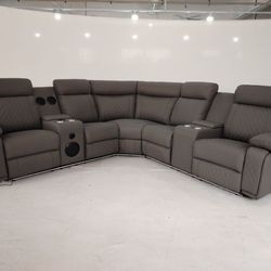 Power Recliner Sectional Sofa 
