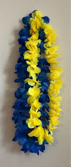 Two Leis (Blue and Yellow)