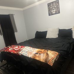 California King bed railings included with LED lights