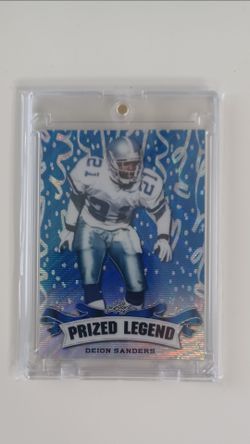 2023 LEAF DEION SANDERS PRIZED LEGEND BLUE WAVE CARD  # 12 OF 20