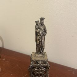 ✝️✝️✝️ VINTAGE - ANTIQUE - Virgin Mary w Child Jesus Be Statue | Madonna Baby✝️✝️✝️