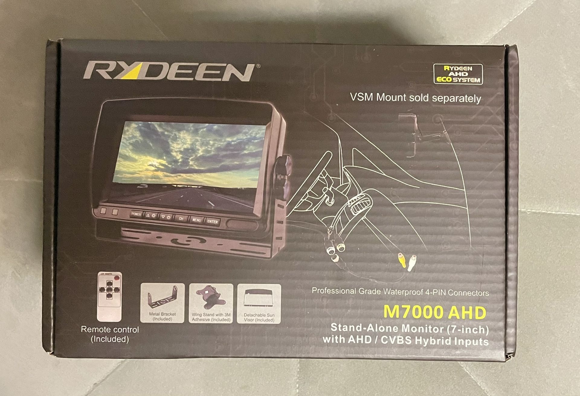 NEW Rydeen M7000AHD Digital 7-inch Stand Alone Backup Monitor