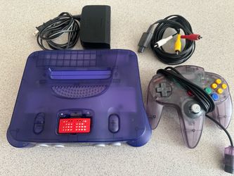 Nintendo 64 Console System Purple Funtastic Color N64