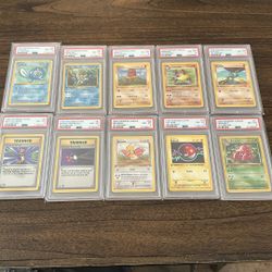 Pokémon Base Set 1st Edition PSA 8