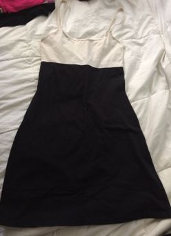 Moda two tone slim fit dress
