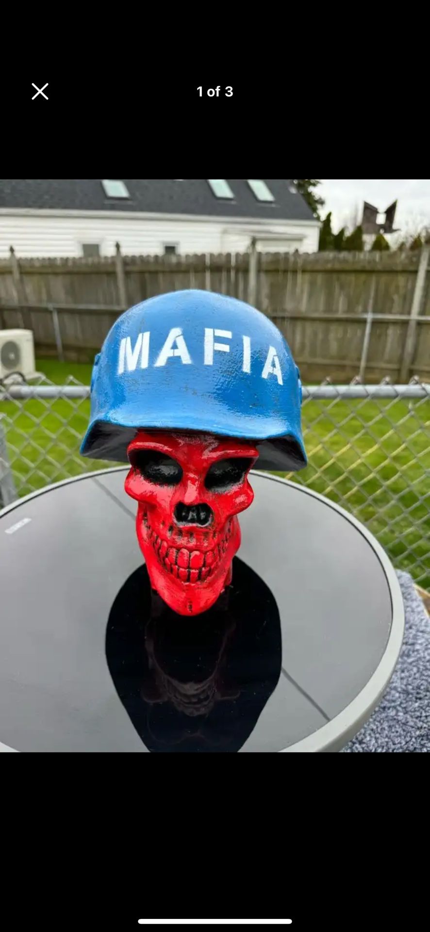 Bill Mafia Skull Statue