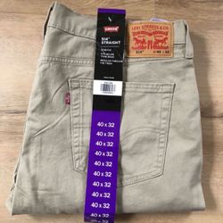 Levi’s 514 Straight Stretch Pant 30x32, 32x29,32x32,36x32, 38x32, 40 X 32, 32x 34,34x34, 36x34,38x34 Brand New With Tag