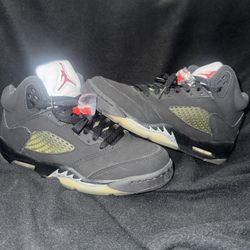 Air Jordan 5 GS Black Metallic  – Size 5.5y