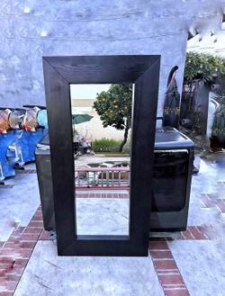 Black full body mirror
