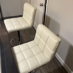 Homall Bar Stools Modern PU Leather Adjustable Swivel Barstools