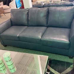 Dundee Sofa And Loveseat Real Leather Set ✴️ Brand New