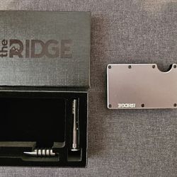Ridge Wallet - Gunmetal, Aluminum - Cash Strap