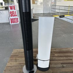 2 Modern Objecto H9 Tower Humidifier And Stadler Form Tower Fan