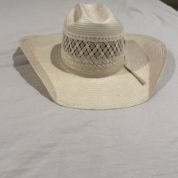 AMERICAN HAT 15X TWO TONE VENT STRAW COWBOY HAT