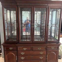 China Buffet And Hutch  And Matching Credenza