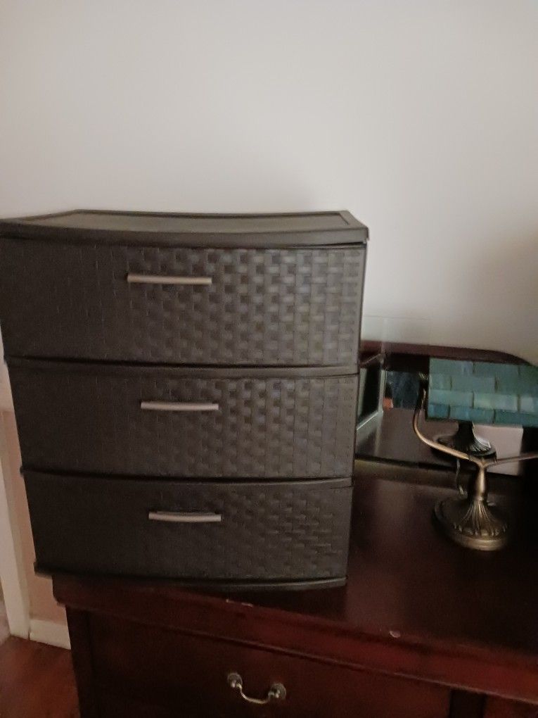 3 DRAWER WIDE WEAVE STORAGE TOWER