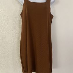 A New Day Brown Dress Large