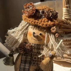 Handmade Doll With Natural Plant Materials