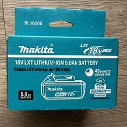 Makita 18V  Battery  5.0Ah