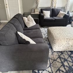 Sofa And Loveseat Couch Set