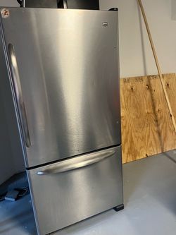 Maytag Stainless Steel Bottom Freezer Refrigerator