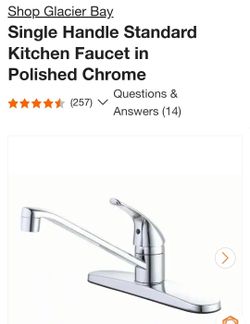 Glacier Bay Kitchen Faucet - Brand New - Count of 2 - Chrome