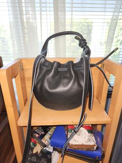 Black Leather Purse