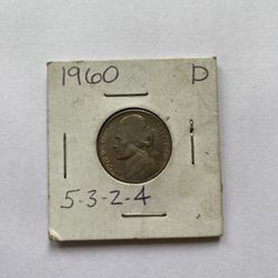 1960 D Jefferson Nickel