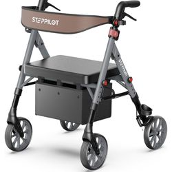 A NEW $200 Rollator Walker w/ Seat — 16 lb Lightweight, 500 lb Capacity, 8” Wheels (Sealed) Available By Feb 01