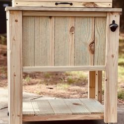 Crafted Wooden Patio Deck Cooler