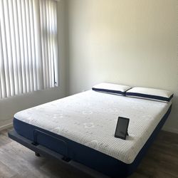 Elite Adjustable Bed Base With Tablet, Mattress, Pillows