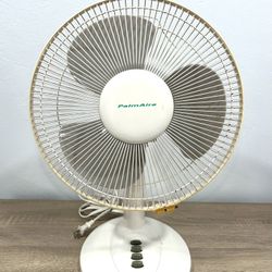 PalmAire Table Fan - White - 3-Speed 