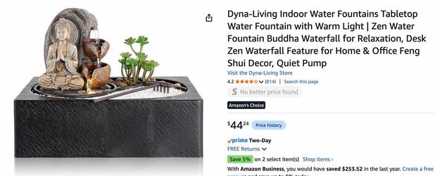 Indoor water garden home decor