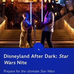 Star Wars Night Disneyland 