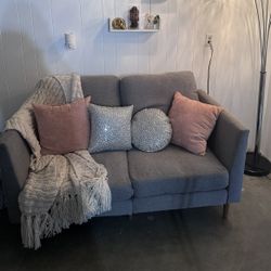small gray couch