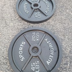 Olympic weight plates 2-45s
