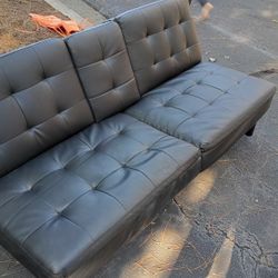 Futon Leather Couch 