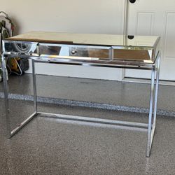 Glass Desk With Drawer